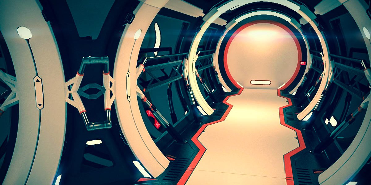 SCI-FI CORRIDOR - High Poly