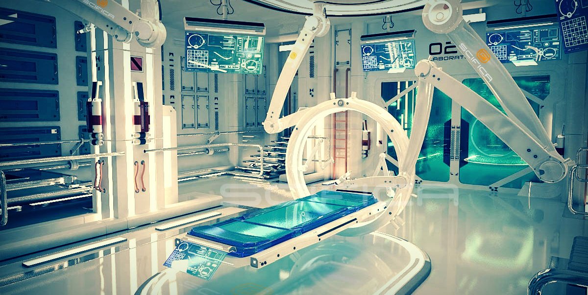 Sci-Fi INTERIOR - High Poly 1