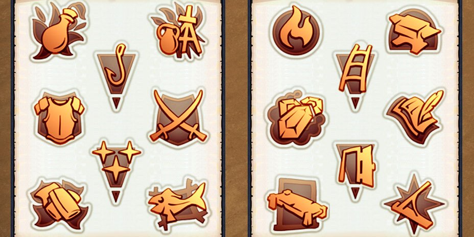 Video Game Skill Icons